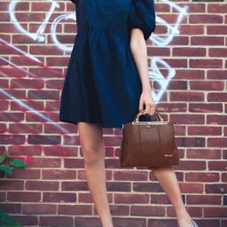 women marks Handbag and Shoulder Bag, Top Handle Satchel, and Spacious Zipper Compartment. image 2