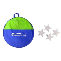 Classic Mosquito Net Cotton Cover Bag Only(1 Piece) & Star Patches Only (4 Pair) (Blue) image 1