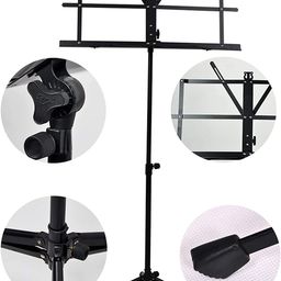 Kadence Music Stand, Portable Folding Music Note Sheet, Notation Stand with Carrying Bag NK06 image 1