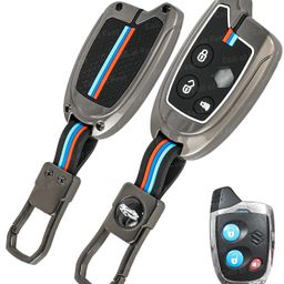 Coll of Fest Metal Silicon Key Cover Compatible for Maruti Suzuki Nippon 3 Button Smart Key Cover Metal & Silicone Protection Special Feature Visible in Low-Light Conditions image 1