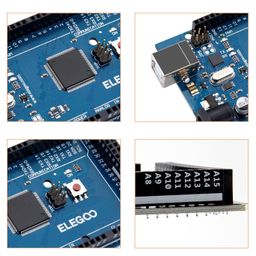 Elegoo MEGA 2560 R3 Board ATmega2560 ATMEGA16U2 + USB Cable Compatible With Arduino image 2
