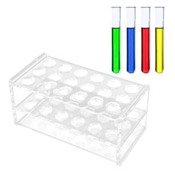 17mm Test Tube Rack with 18 Holes - Durable Transparent Centrifuge Tube Holder for 10ml and 15ml Test Tubes image 4