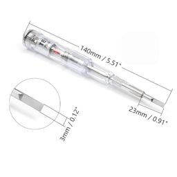 TAZLYN Electric Tester Screwdriver function LED Light with Screwdriver power tools Screwdriver, Transparent Ergonomic Design Non-Contact AC Voltage [PACK of 1] image 2