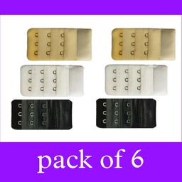 dolly plus Bra Extender, 3×3 Hook Extender without Elastic (Multicolour, 6) image 2