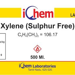 ICHEM XYLENE (SULPHUR FREE) 500ML (Lab use only) CAS NO 1330-20-7 image 2