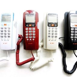 GION OHO KX-T555CID Corded Slim Landline Phone Wall/Desk Mountable, Classic Design LCD Display Intercom Telephone for Home & Office use (1Pcs) image 2