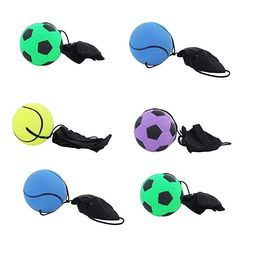 itisyours 12 pcs Return Rubber Sport Ball on Nylon String with Wrist Band For Exercise or Play image 1
