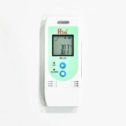 R-TEK Digital Food Temperature Data Logger with LCD Display, Battery is Included, Temperature and Humidity Sensors, Reusable Recorder 32000 Points High Accuracy image 1