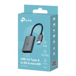 TP-Link UA430 USB 3.0 Type-A to SD & microSD 3.0 Card Reader Up to 5 Gbps, Plug and Play, Dual Card Reading/Writing Simultaneously, Flexible 150mm Braided Cable image 2