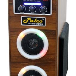 PALCO SOUND SYSTEM M3000 Tower Speaker 40 W Bluetooth Floor Standing | Tower Speaker with Loud Sound & Rich Bass, Speaker System, Wireless Stereo Pairing, Portable Speaker for Home, Travel Brown image 2