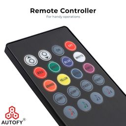 Autofy Universal Atmosphere Light LED Wireless Remote Music Controller Car Interior Strip Light Lamp Kit For All Cars (Black) image 5