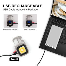 Care 4 COB LED Light Small Keychain Light with 800 LUMENS with 3 Modes of Lighting Portable Ideal for Camping Fishing and BLACKOUTS image 4