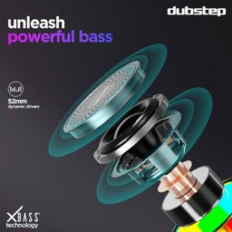Dubstep Pop 650 Wireless Speaker with 15 Hrs Playtime, 52mm Dynamic Driver, Multiple RGB Lights, TWS Pairing, 6 W Output (Black) image 5
