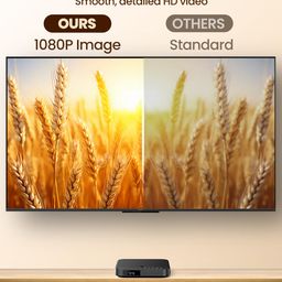 DESOBRY Mini DVD Player for Smart TV, Plays All Regions & Formats, 1080P HDMI & AV Output, USB/TF Card Input, Black image 4