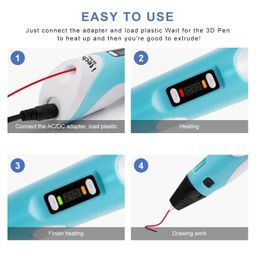 WOL3D Itech (Yellow) Magic 3D Pen for 3D Printing with Speed Control, Advanced Temperature Regulation, OLED Display & Ergonomic Design – Compatible with variety of Filaments for Creative DIY, Art. image 5
