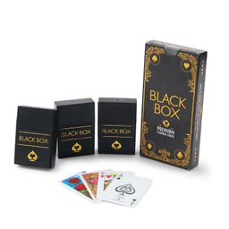 Black Box Premium Plastic Playing Card Game, Bridge Size, Regular Index, Pack Of 3 For Adult image 1