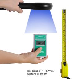 MAINENG Woods Lamp Skin Analyzer, Portable LED 365nm UV Black Light for Fluorescence Detection image 4
