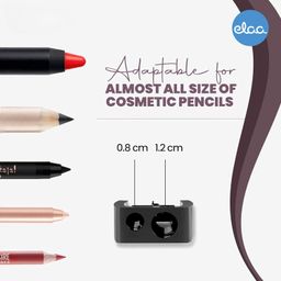 ear lobe & accessories [Ear Lobe & Accessories] Eyebrow Pencil/Lip Liner Sharpener | (2-in-1) for Jumbo & Regular Pencil Sharpener (1 Pc) image 5