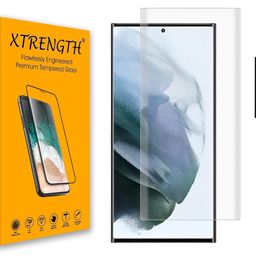 xtrength Advanced HD+ Curved UV Gorilla Tempered Glass Screen Protector Designed for Samsung Galaxy S23 Ultra 5G - Edge to Edge Full Screen Coverage with Easy Installation Kit (Anti-Scratch) image 1
