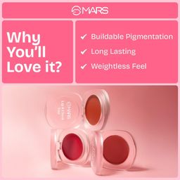 MARS Lip & Cheek Tint for Bold Pop (2.8 gm) (01-Trust Your Heart) | Demi Matte Finish | Dual Function | Buildable High Pigmentation | Long-Lasting Color | Weightless Wear image 2