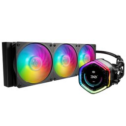 Cooler Master MasterLiquid ION 360 CPU Liquid Cooler - Black | Support All Intel & AMD CPU Socket | Gen X Dual Chamber Design | 360mm Close-Loop AIO | 2.1 Inch LCD Screen | Mobius 120P ARGB Fan image 1