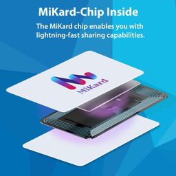 Premium Card Holder + Digital Business Card - MiKard Smart NFC Technology - Share Your Business Profile as a Mini Website-Phone Number, Website, Facebook, Instagram and Whatsapp in a Single tap image 2