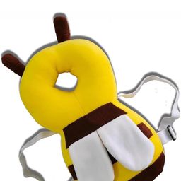 KIDVYANSHI Head Protector Cushion Plush Soft Toy Early Learning Toy Fall Protection Helmet Baby Head Protector Child Adjustable Shoulder Strap (Head Protector)(Yellow) image 1