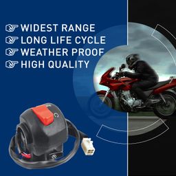 Uno Minda SW-0666U Handle Bar Switch (Right Hand Side) With Self Start- 4 Pin White Coupler for Yamaha FAZER image 4