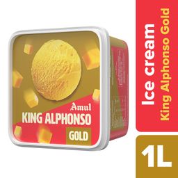 Amul Ice Cream King Alphonso Gold, 1 Litre image 4