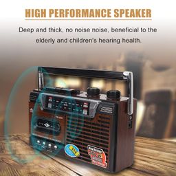acogedor Cassette Player AM FM Radio, Retro Boombox with Cassette Player AM FM Radio Multifunctional, Classic 80s Style Retro, Support Storage Card and USB image 4