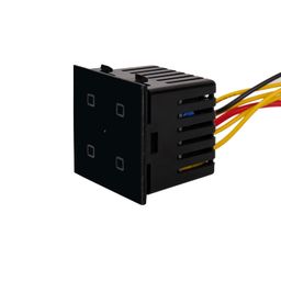 Dizihomes Touch 4 Port WiFi Smart Switch, Execute Schedule Even if no Internet, Compatible with Alexa/Google Home (Black) image 2