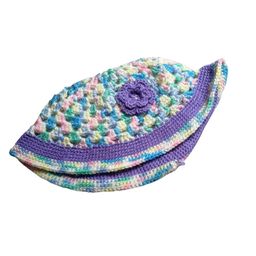 eelika Handknitted Multicolored Woolen Poncho with Cap for Kids Between 6 Months and 1 Year || Beautiful Design and Excellent Finish and Amazing Crotchet Work image 3