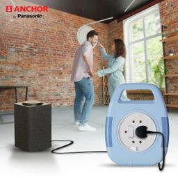 Anchor by Panasonic 6A 2 Pin Flex Box with Indicator & Handle | 4 Mtr Extension Flex Box for Home, Office (Blue) image 5