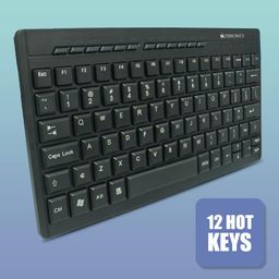 Zebronics ZEB-K04 Mini Multimedia USB Wired Keyboard with 96 UV Coated Keys, Slim & Compact, for PC/Mac image 4