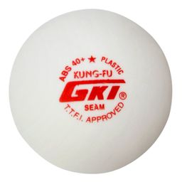 GKI KUNG-FU ABS Plastic 40+ Table Tennis Ball, Pack of 48 (White) - Regular Size image 2