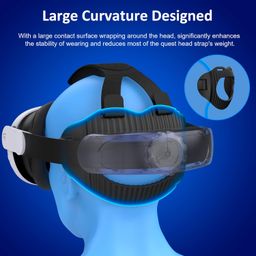 MystNova Head Strap for Meta Quest 3S/Quest 3/Quest 2, VR Headset Accessories Adjustable Elite Strap Replacement for Oculus image 5