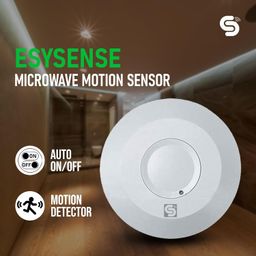 ESYSENSE (ESY-M10):Microwave Ceiling Mount/Radar Sensor Light Switch with LUX Sensor Occupancy Body Motion Detector (Microwave Thin Round Type) image 3