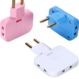 ISTORE 3-in-1 Adapter Plug 180° Rotatable Wireless Mini Slim Outlet Multi-Foldable EU/US Converter Rotate Plug | Foldable Socket | Ultra-Thin Space-Saving Wall Adapter Smart & Sleek Design image 1