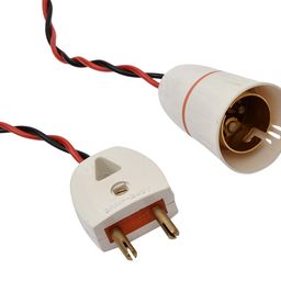 Bitcorp Bulb Holder Hanging, 2 Meter Cable Cord Flexible Wire with 2 Pin Plug (Multicolor) image 4