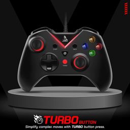 TAG Gamerz G1000 USB Wired Gamepad For PC/PS3, Pressure Sensitive Analog Triggers, Haptic feedback, Accurate Joystick, Game Controller With Ergonomic Design, Plug & Play Joypad, Supports Windows 10/11 image 3
