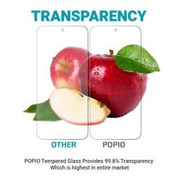POPIO Tempered Glass Screen Protector Compatible For Samsung Galaxy M51 / A71 / Note10 Lite (Transparent) Full Screen Coverage (Except Edges) With Easy Installation Kit For Cellphone image 3