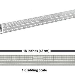 Artonezt Fashion Designing Tailoring Tools – Pattern Marking Curve + Gridding Scale + French Curve with Marking and Single Curve for Necklines, Sleeve Caps, Armhole, Pocket Contours image 3