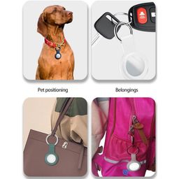 SQUIF Airtag Silicone Case Protective Cover for Airtag Case Locator Tracker Anti-Lost Device Keychain Protection (Yellow) image 4