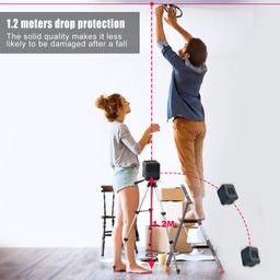 Laser Level, RockSeed 50 Feet Cross Line Laser with Self-Leveling, Vertical and Horizontal Line, Rotatable 360 Degree, Carrying Pouch, Battery Included, LV1 image 4