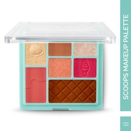 glam 21 Glam21 Scoop Makeup Palette | Face Palette With Eyeshadow, Blusher, Contour and Highlighter | Mix of Mattes & Shimmers | Highly Pigmented | Travel-Friendly | All-in-One Kit |Cotton Candy|15gm image 2