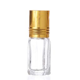 futura market Attar 6Ml Mini Glass Roll On Bottles With Royal Golden Cap For Perfumes, Essential Oils, Lip Balms, Reusable And Refillable (Set Of 12-6Ml), Clear image 2