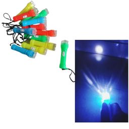 zokcy Zokcy® (Pack of 8 Pcs Mini Small Plastic Torch with Lanyard for Kids/Plastic LED Flashlight Torch/Beautiful Attractive Good Gift Item/Torch for Kids Playing/Easy for Small Hands to Grip image 1