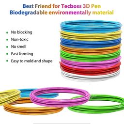 funny teddy 10 Colors - 3D Pen Filament - 5meter Each - 3D Pen Refill - 3D Printing Filament PLA Material for 3D Drawing and Printing - 3D Pen Wire image 4