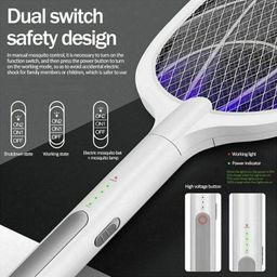 ELBME® Electric Mosquito Fly Wasp Bug Swatter Zapper Bat Racket Insect Swap Killer image 2