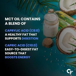 Carbamide Forte Pure MCT Oil C8 From USA | 100% Coconut Source | Keto & Paleo Friendly - 500ml Vegetarian Oil image 3